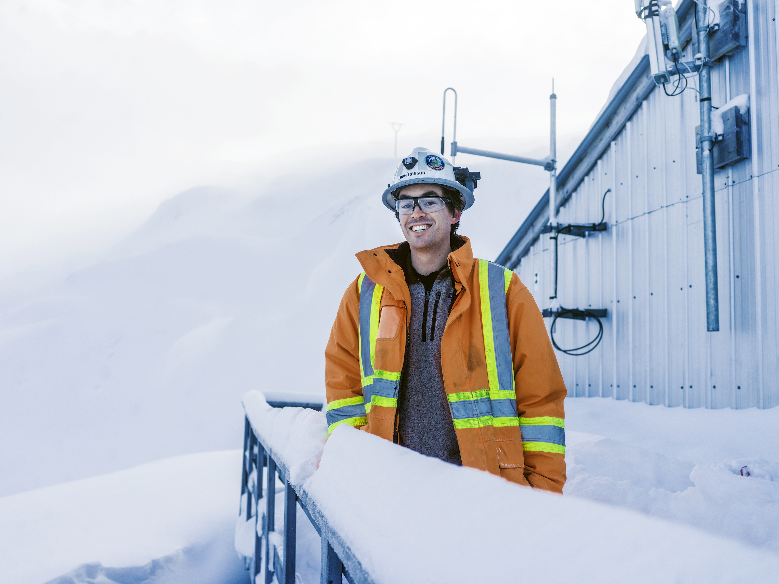Planning Engineer Evan Robson is excited about the potential more battery-electrification has to improve productivity and working conditions at Brucejack.