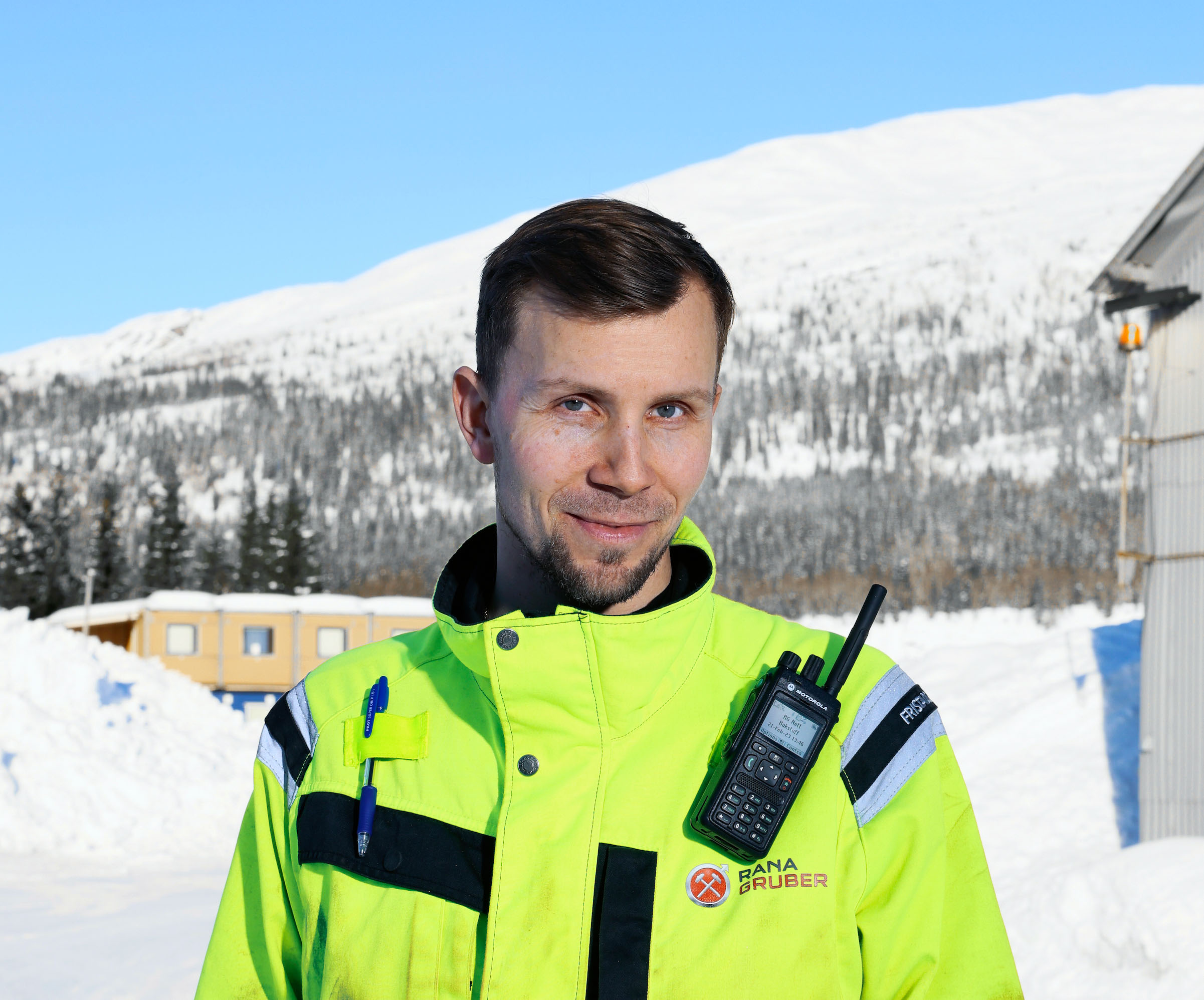 Jonas Høgli, drill operator at Rana Gruber.